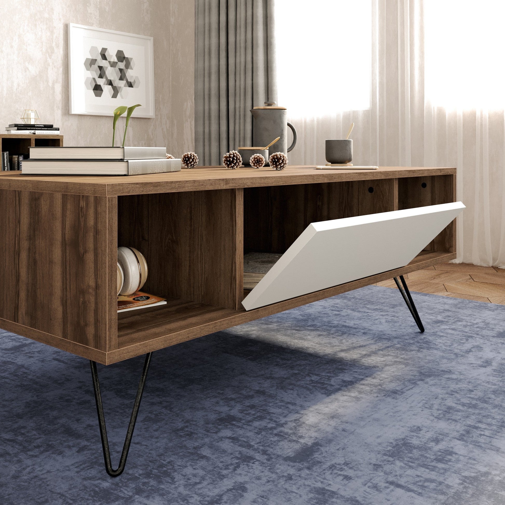 Stolić za kavu Mistico - Walnut, White | AG-vitahome.hr