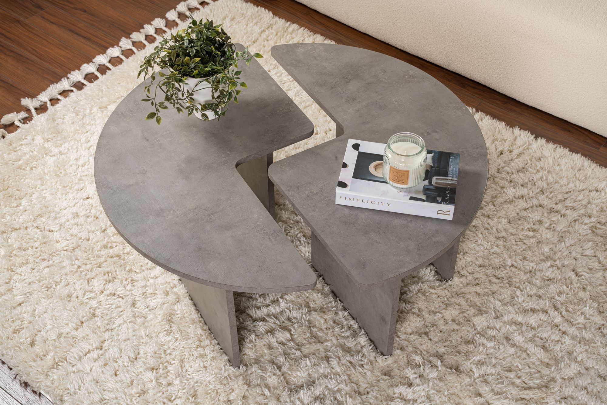 Stolić za kavu Moira - Concrete Grey | AG-vitahome.hr