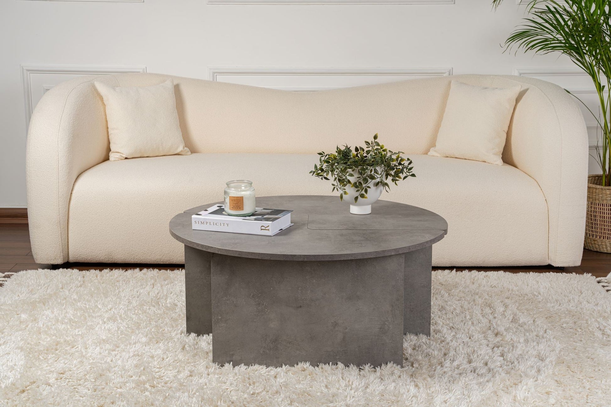 Stolić za kavu Moira - Concrete Grey | AG-vitahome.hr
