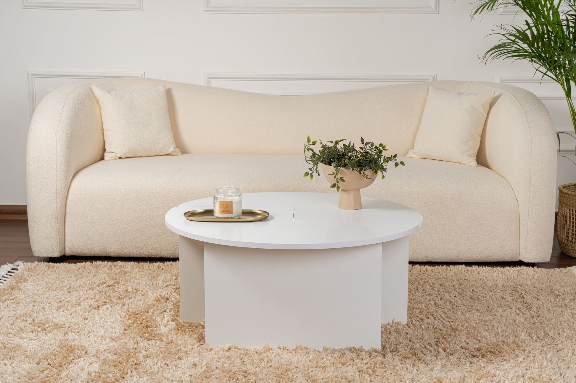 Stolić za kavu Moira - Natural White | AG-vitahome.hr