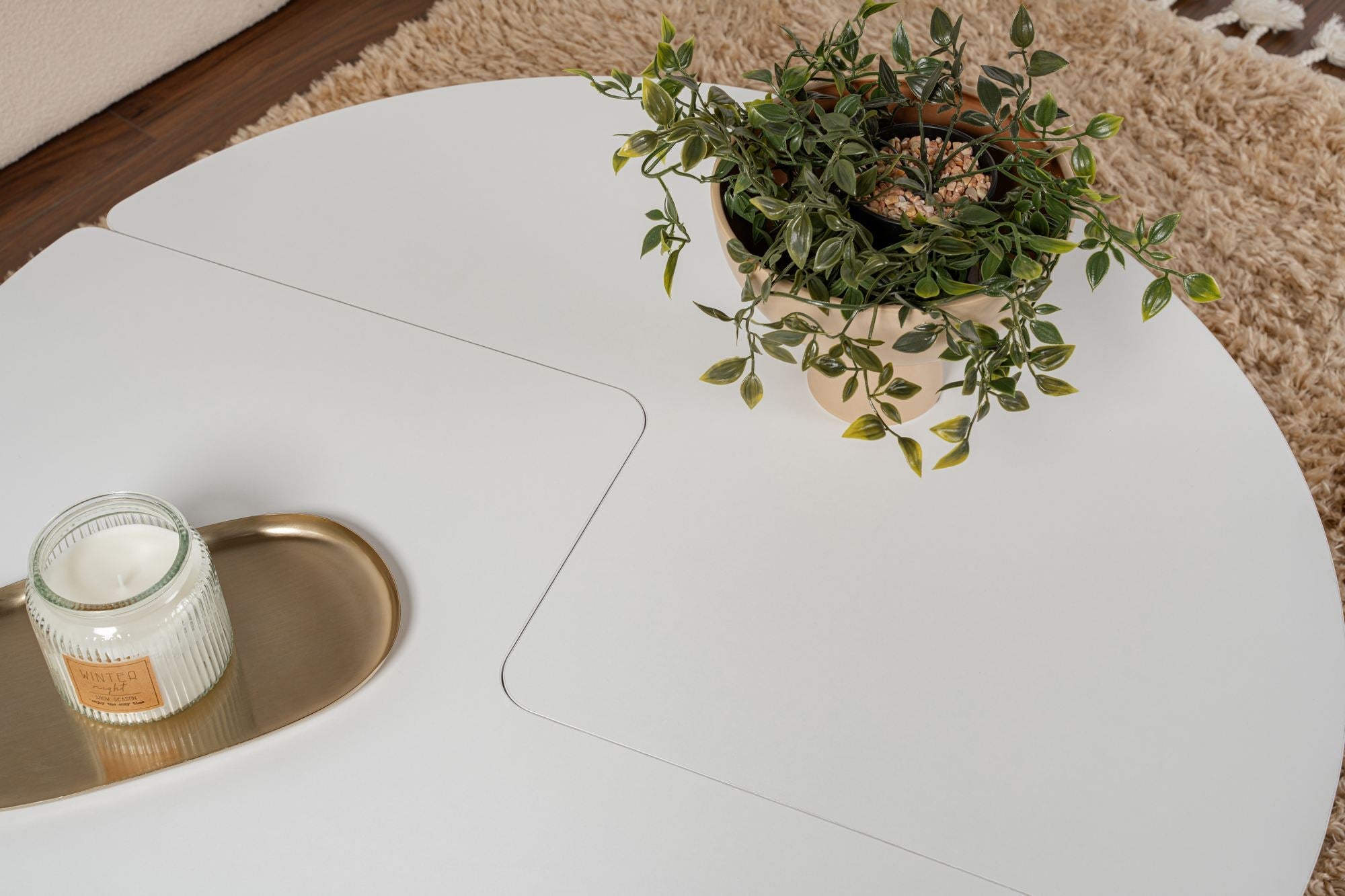 Stolić za kavu Moira - Natural White | AG-vitahome.hr