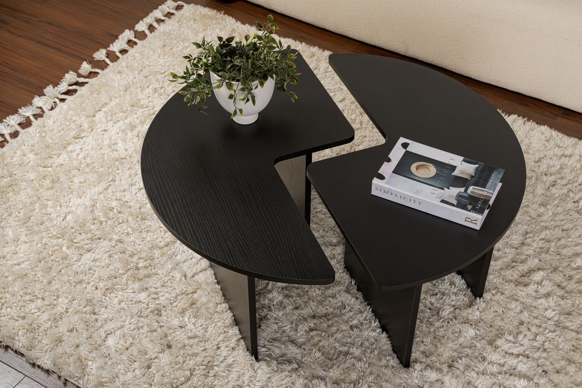 Stolić za kavu Moira - Wood Black | AG-vitahome.hr