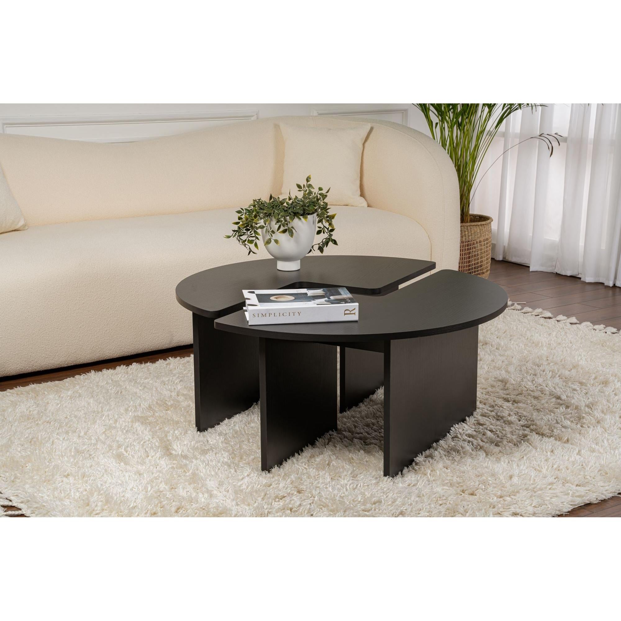 Stolić za kavu Moira - Wood Black | AG-vitahome.hr