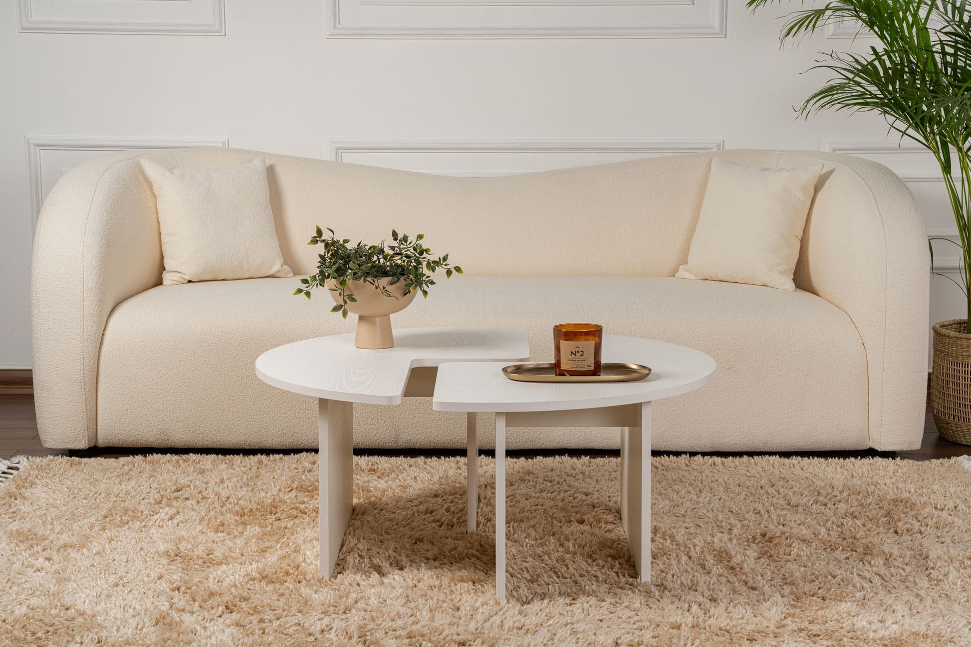 Stolić za kavu Moira - Wood White | AG-vitahome.hr
