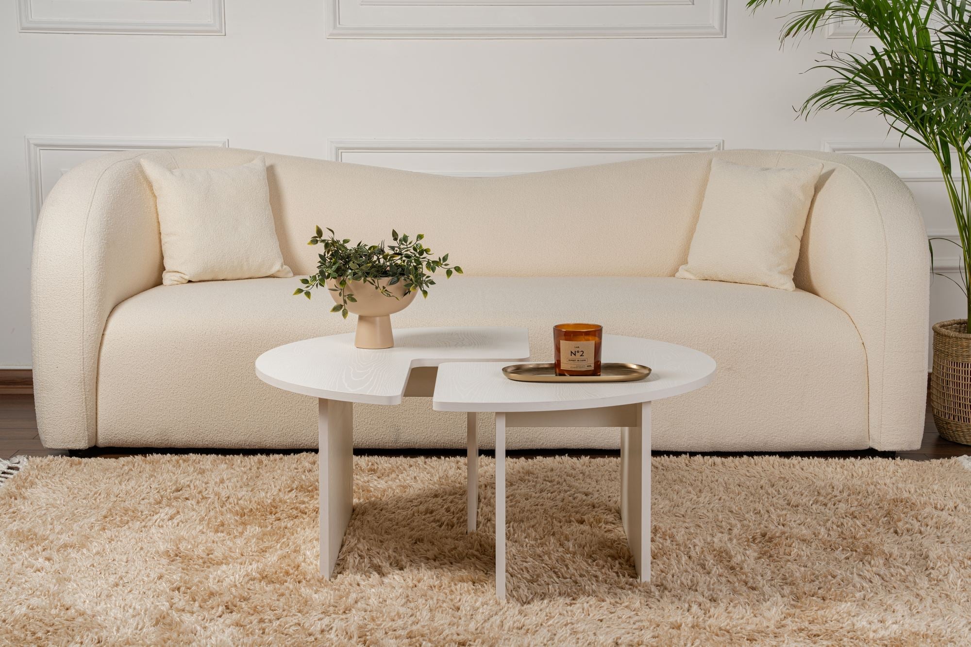 Stolić za kavu Moira - Wood White | AG-vitahome.hr