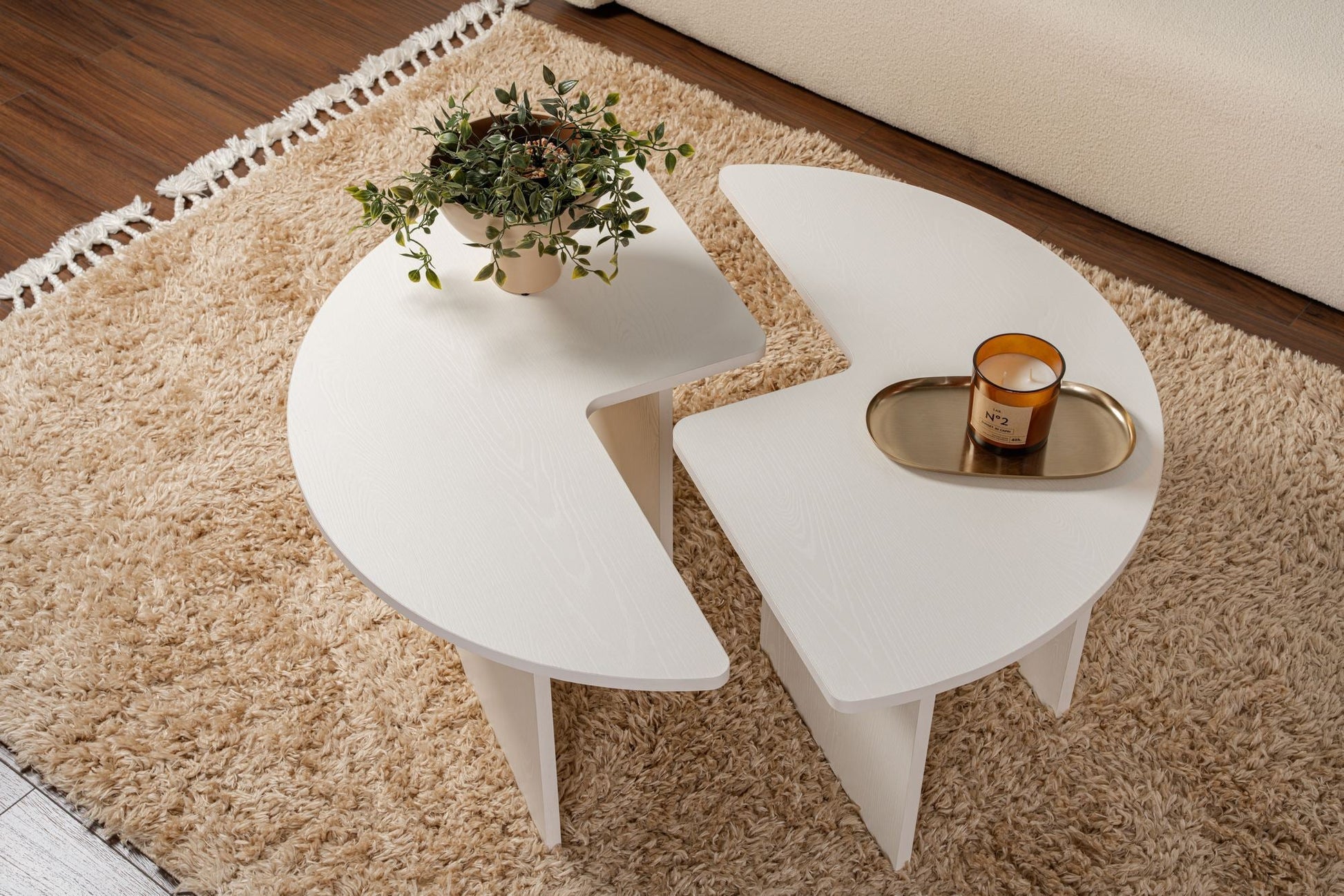 Stolić za kavu Moira - Wood White | AG-vitahome.hr