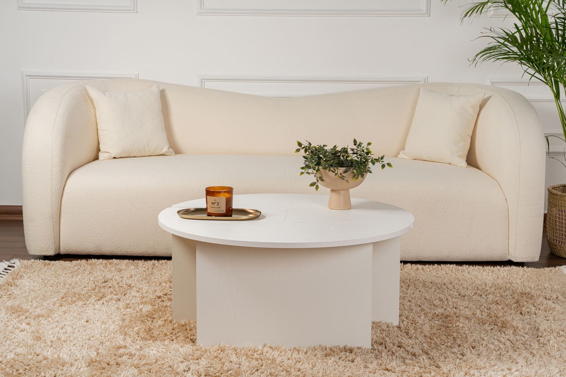 Stolić za kavu Moira - Wood White | AG-vitahome.hr