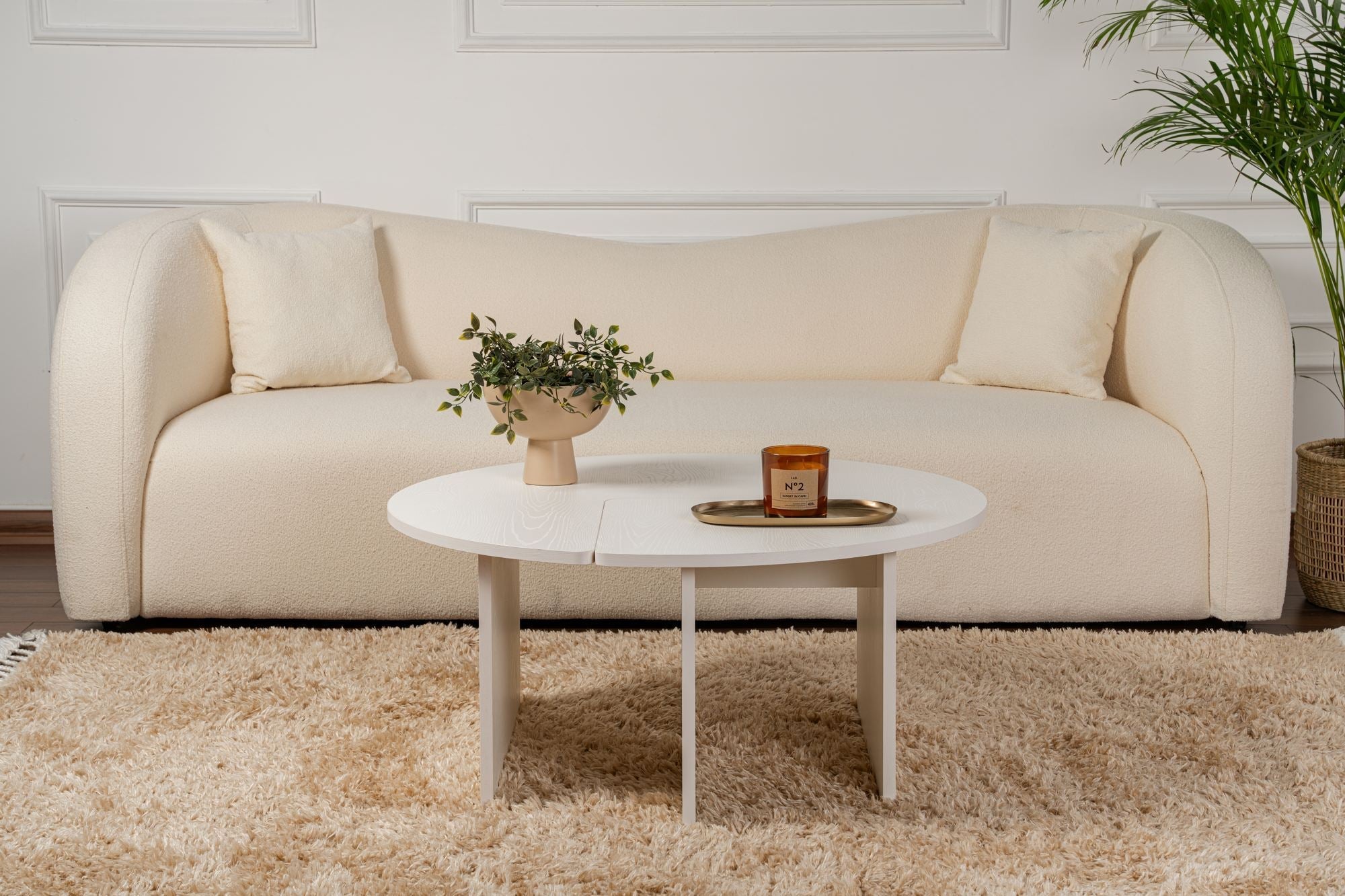 Stolić za kavu Moira - Wood White | AG-vitahome.hr