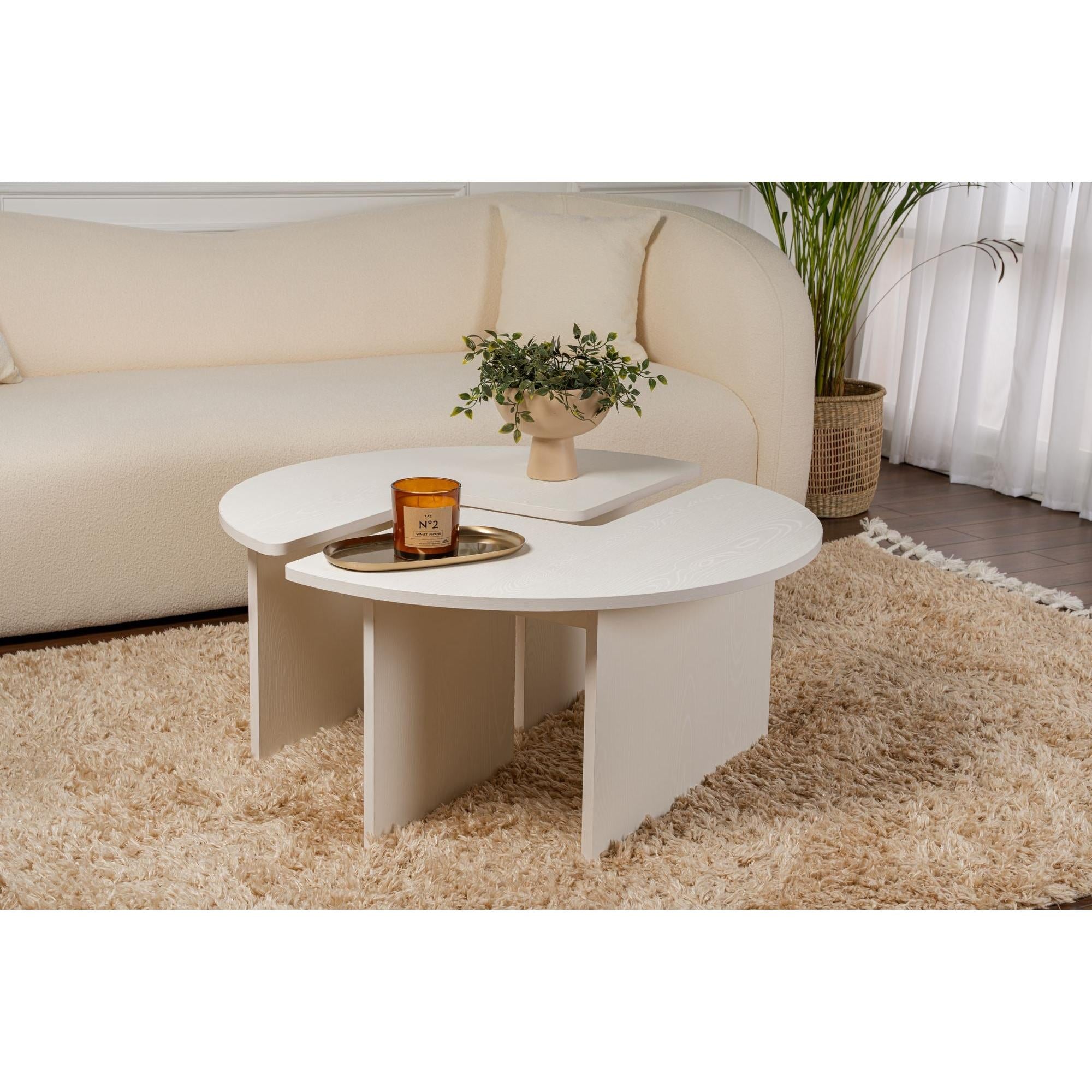 Stolić za kavu Moira - Wood White | AG-vitahome.hr