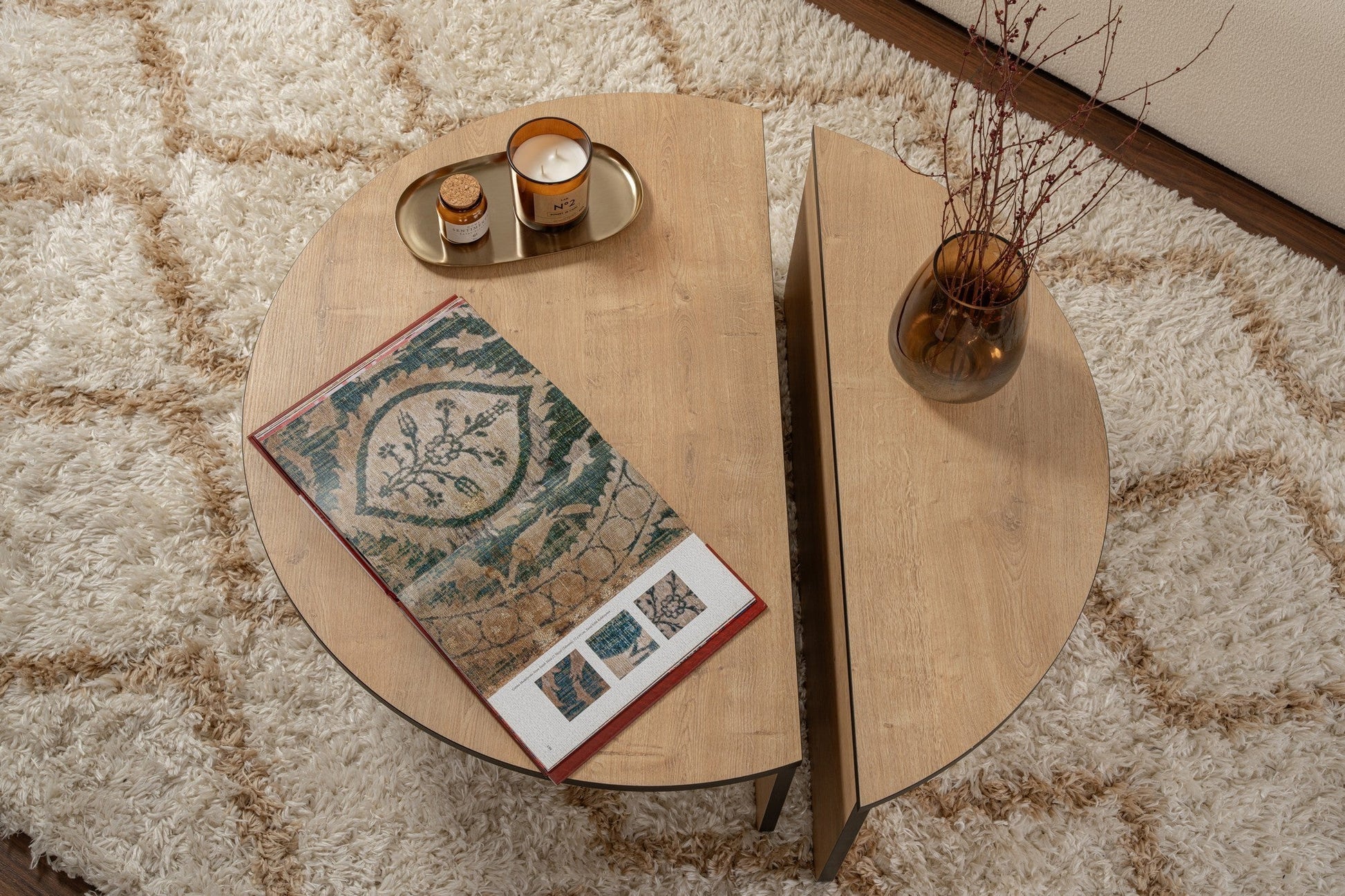 Stolić za kavu Orion - Honey Oak, Black | AG-vitahome.hr