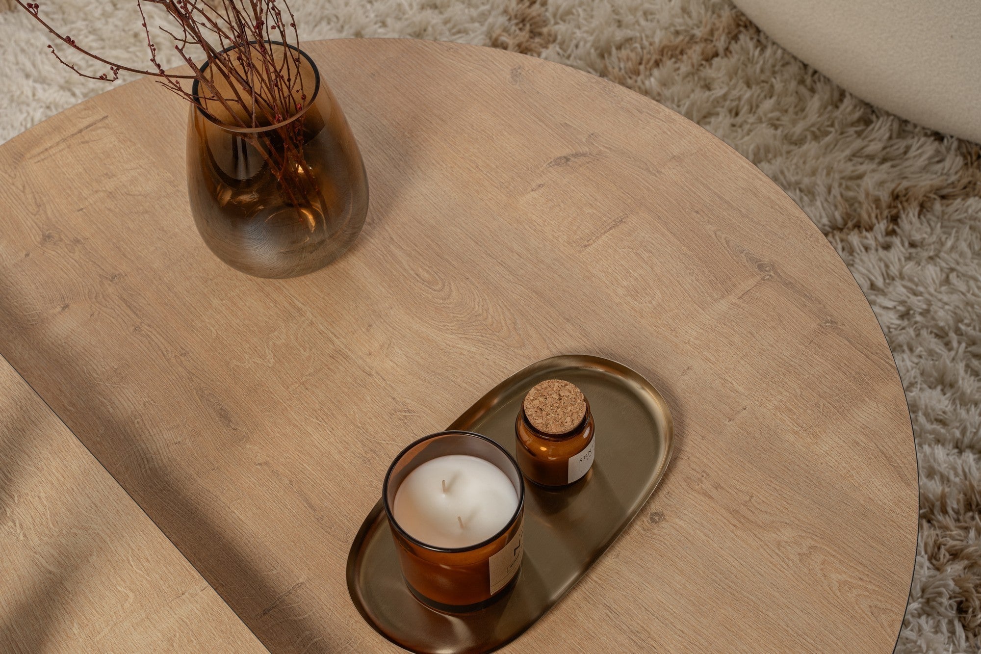 Stolić za kavu Orion - Honey Oak, Black | AG-vitahome.hr