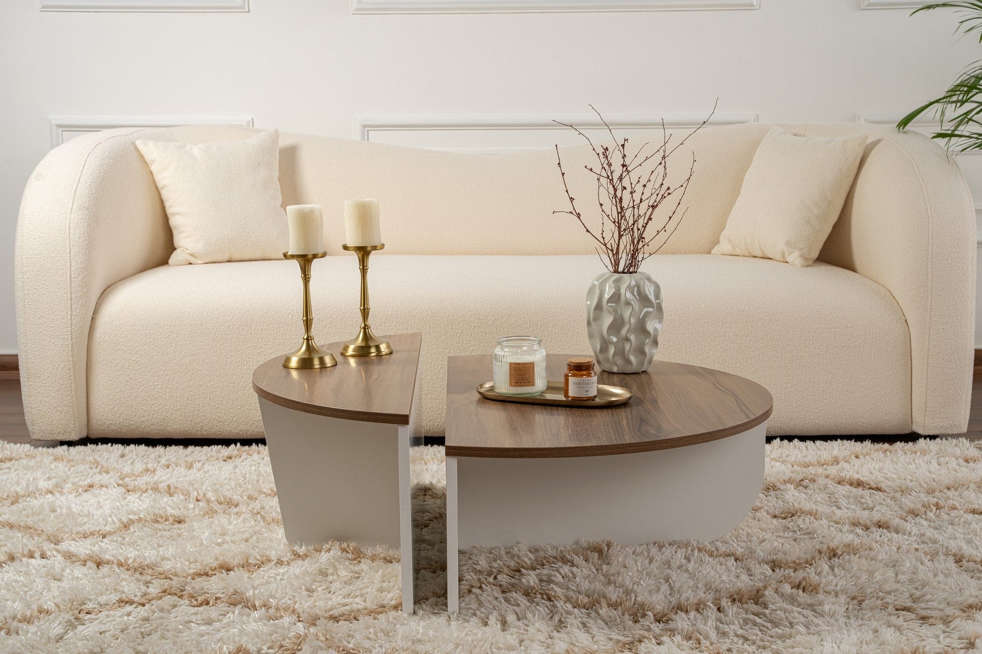 Stolić za kavu Orion - Walnut, White | AG-vitahome.hr