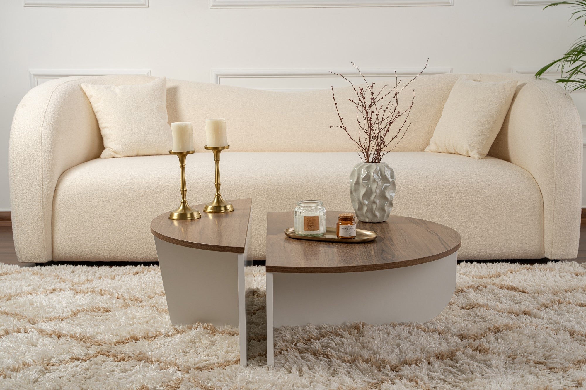 Stolić za kavu Orion - Walnut, White | AG-vitahome.hr
