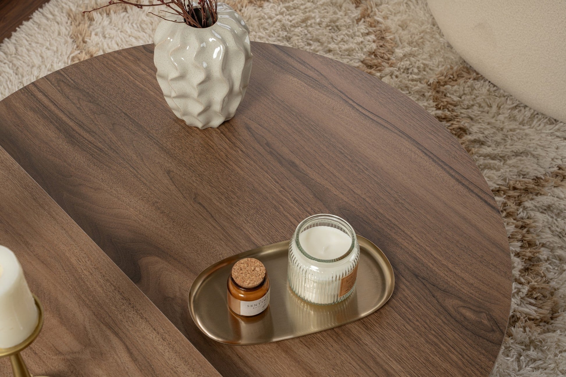 Stolić za kavu Orion - Walnut, White | AG-vitahome.hr