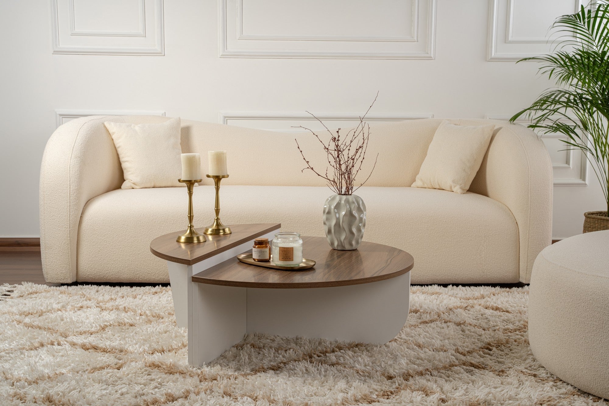 Stolić za kavu Orion - Walnut, White | AG-vitahome.hr
