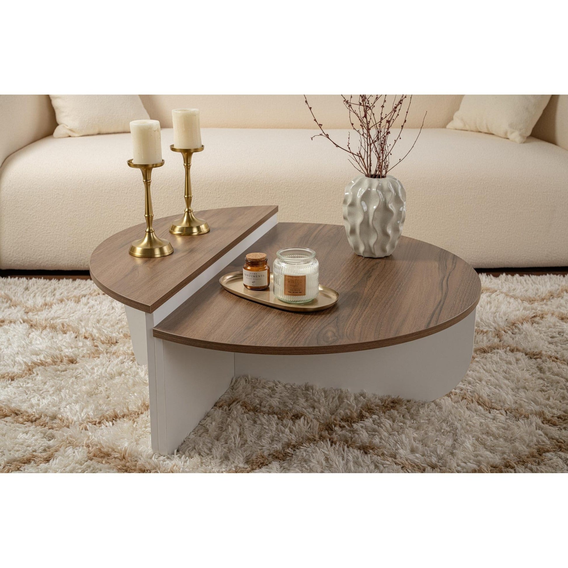 Stolić za kavu Orion - Walnut, White | AG-vitahome.hr