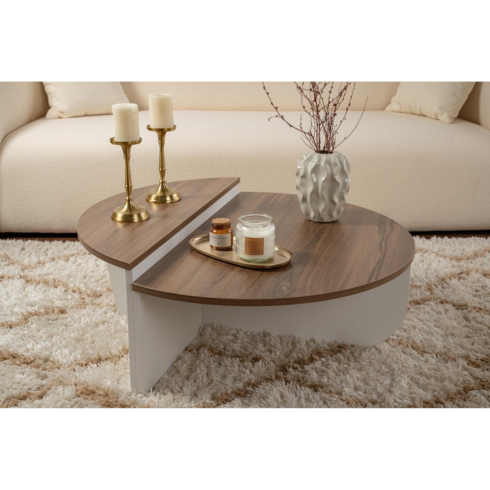 Stolić za kavu Orion - Walnut, White | AG-vitahome.hr