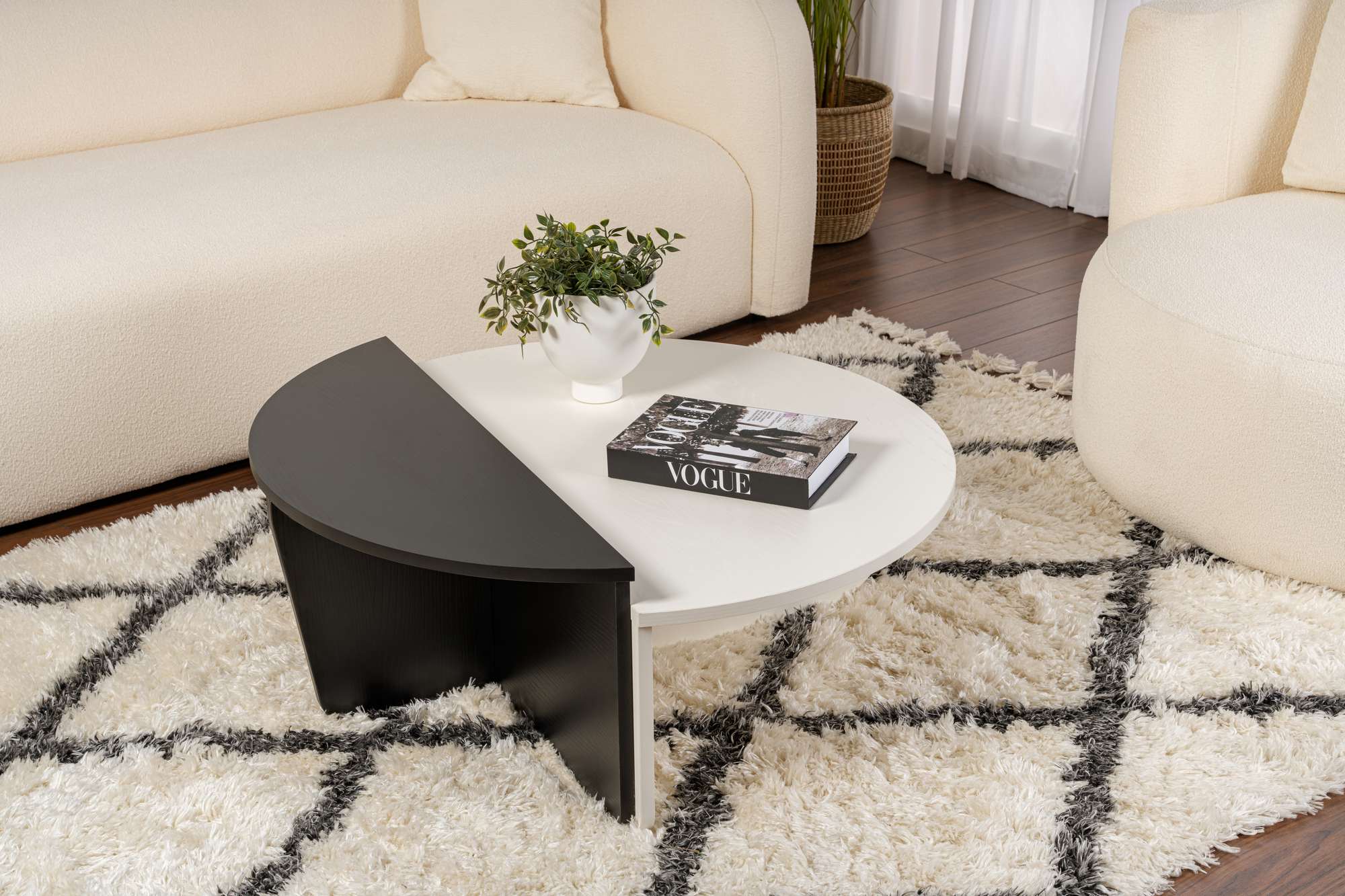 Stolić za kavu Orion - Wood White, Wood Black | AG-vitahome.hr