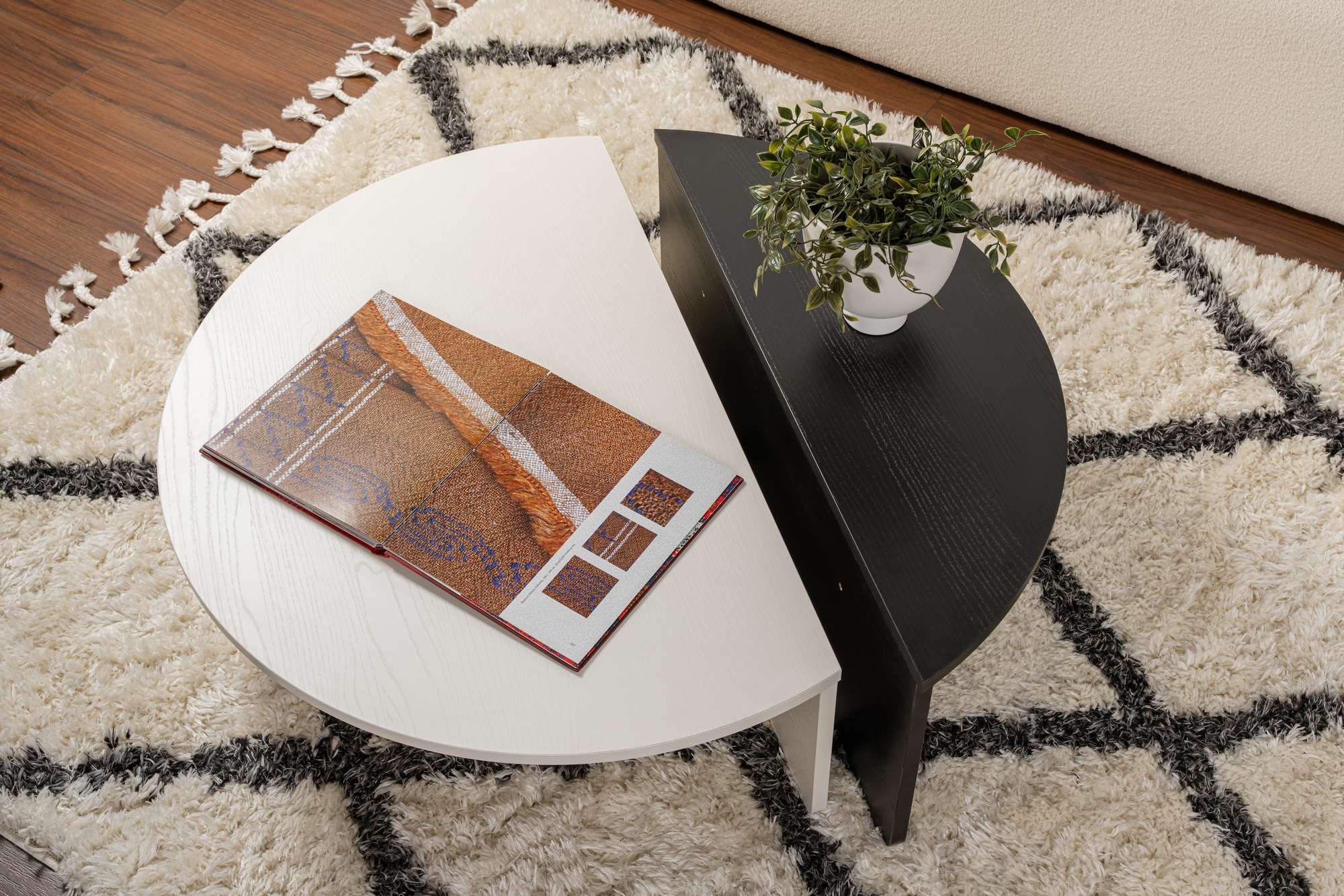 Stolić za kavu Orion - Wood White, Wood Black | AG-vitahome.hr