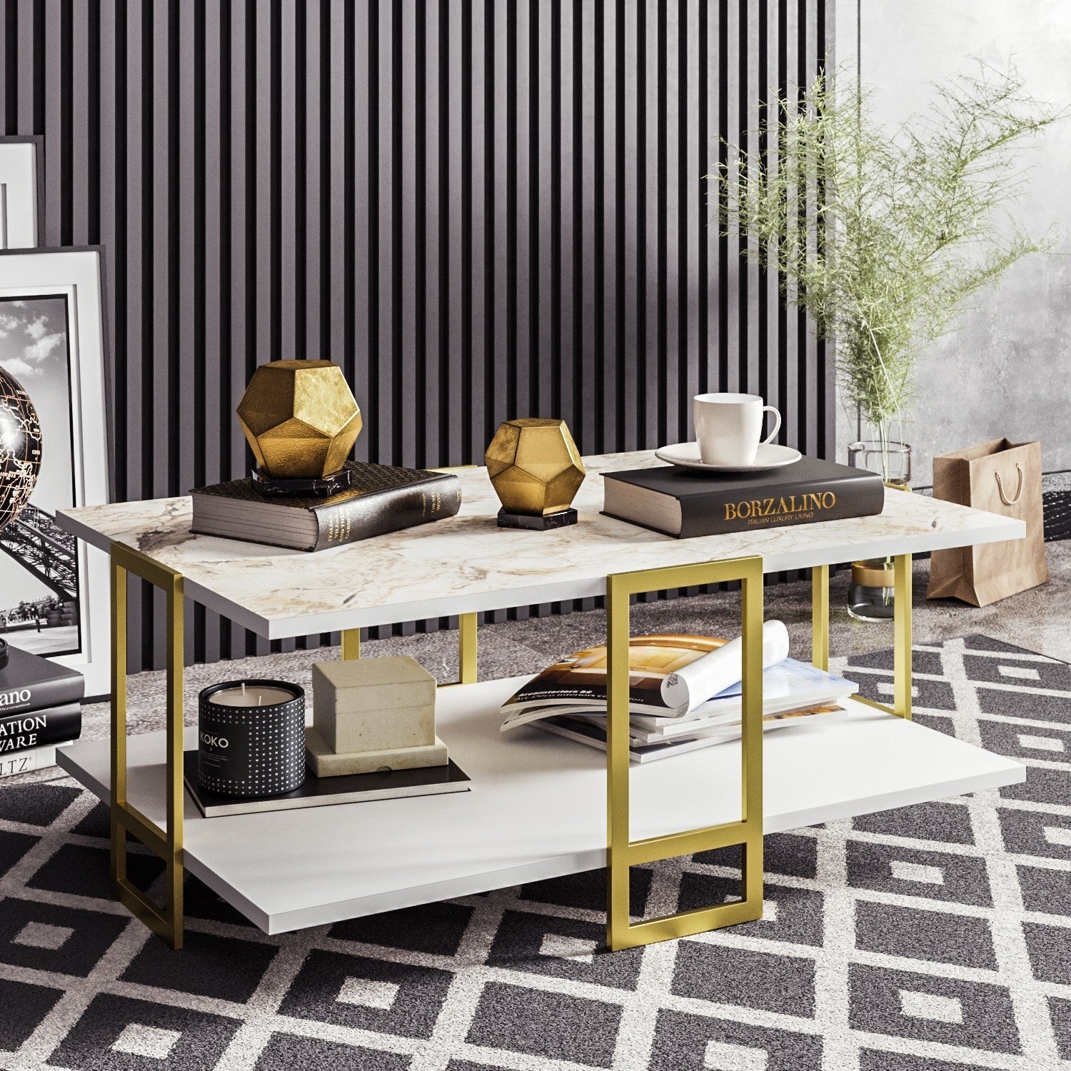Stolić za kavu Polka - White | AG-vitahome.hr