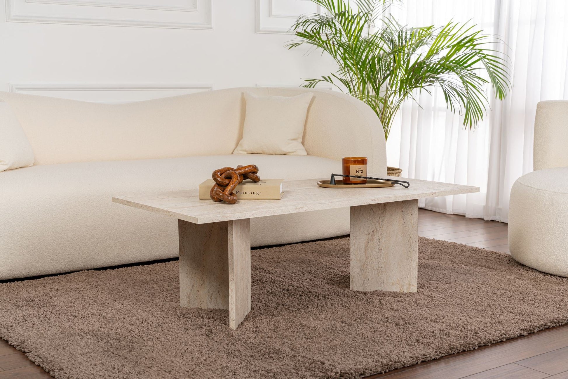 Stolić za kavu Sabin - Travertine | AG-vitahome.hr