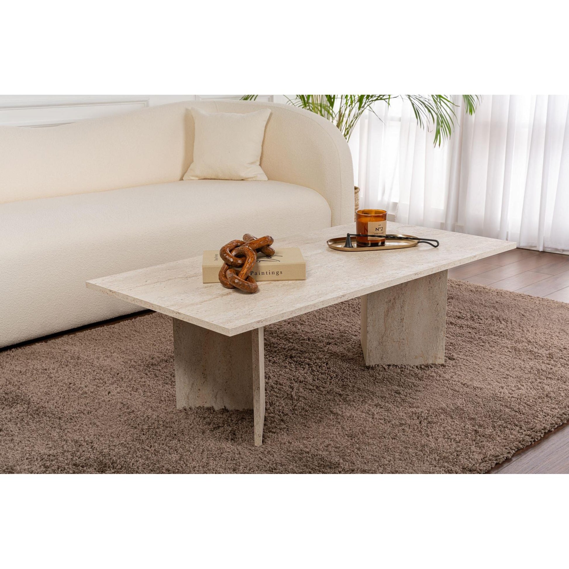 Stolić za kavu Sabin - Travertine | AG-vitahome.hr
