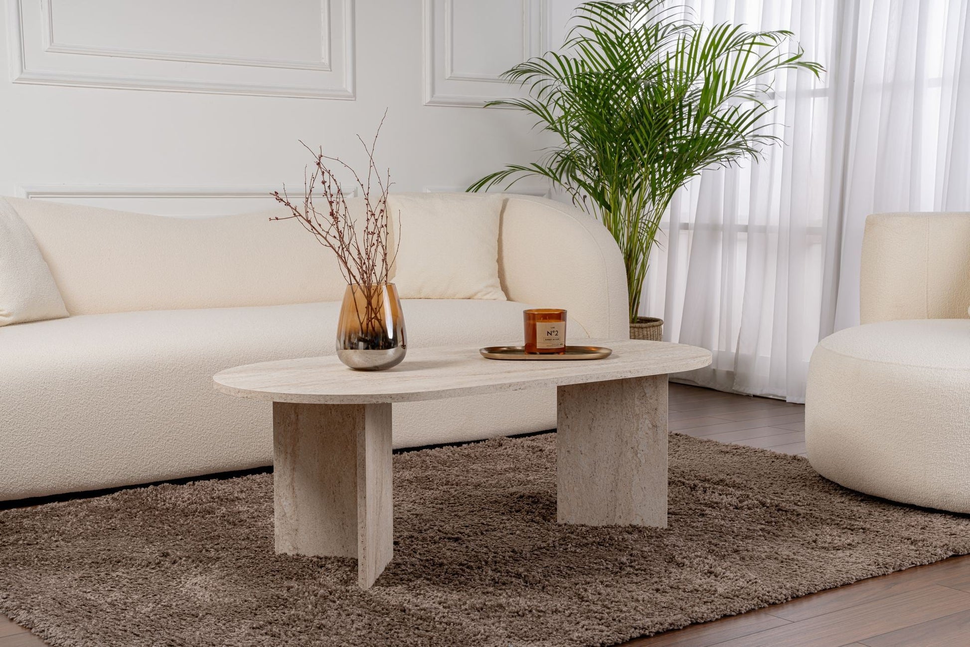 Stolić za kavu Sable - Travertine | AG-vitahome.hr
