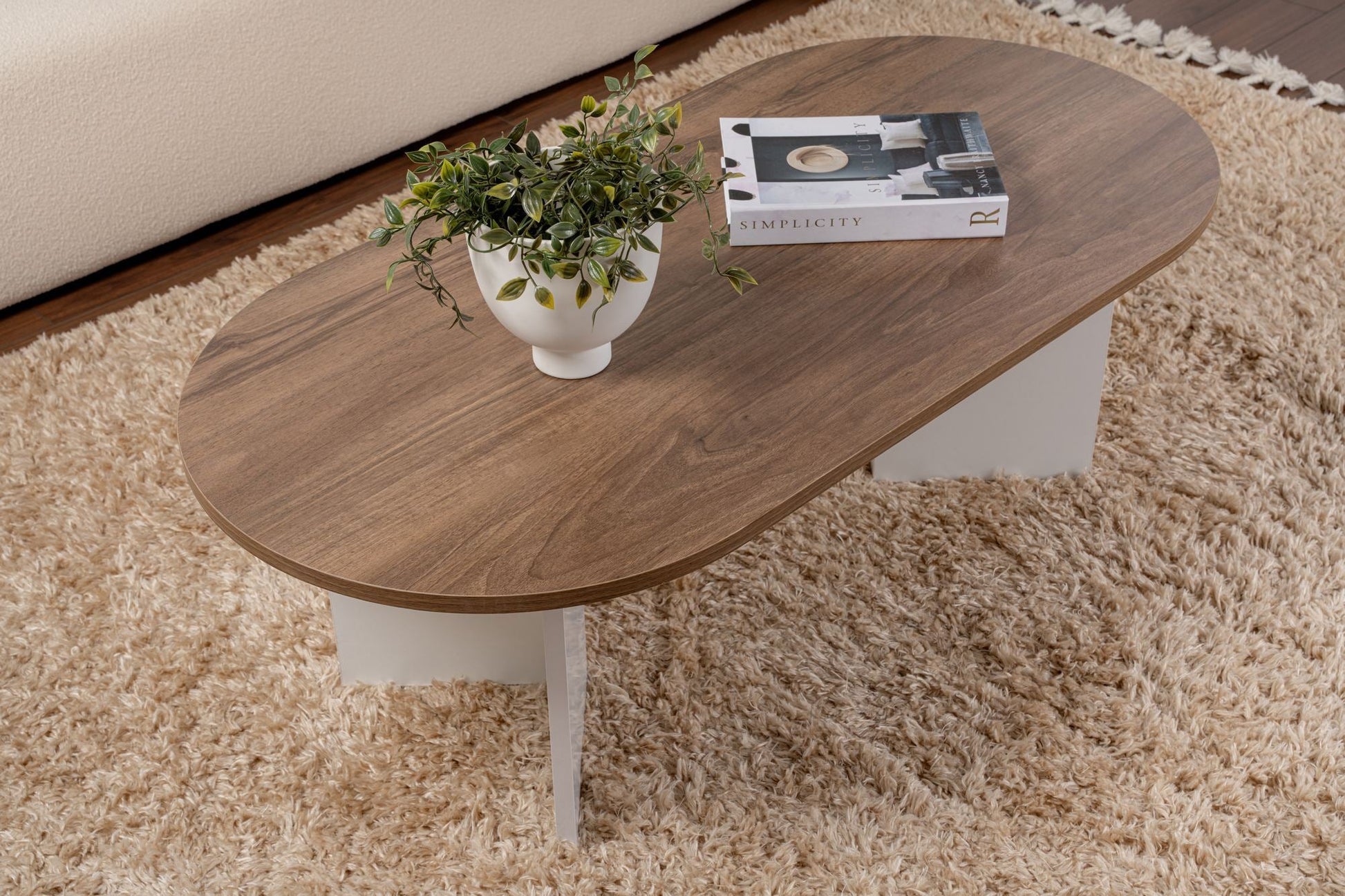 Stolić za kavu Sable - Walnut, White | AG-vitahome.hr