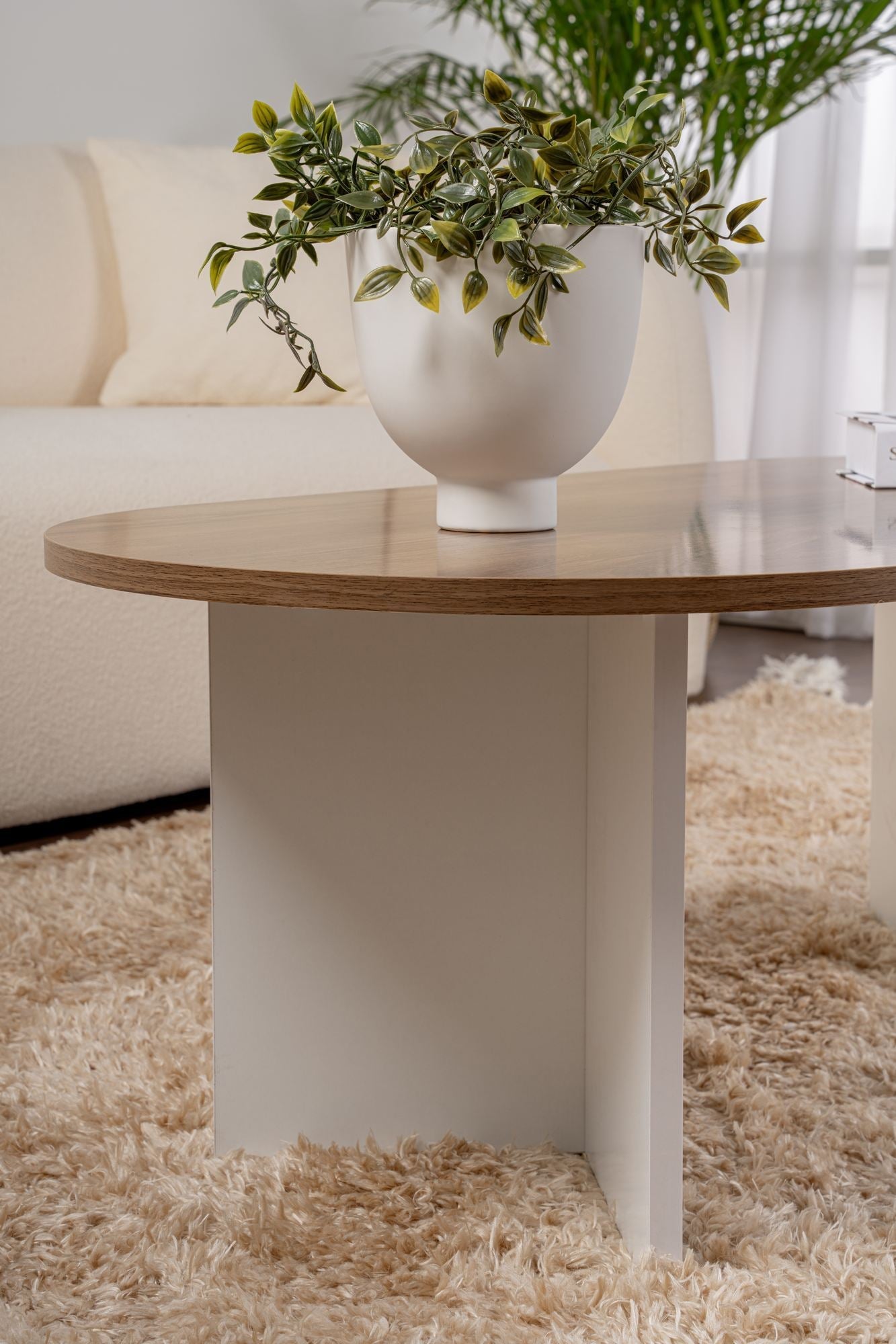 Stolić za kavu Sable - Walnut, White | AG-vitahome.hr