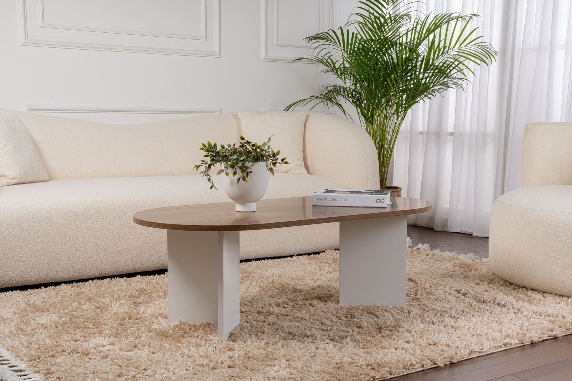Stolić za kavu Sable - Walnut, White | AG-vitahome.hr