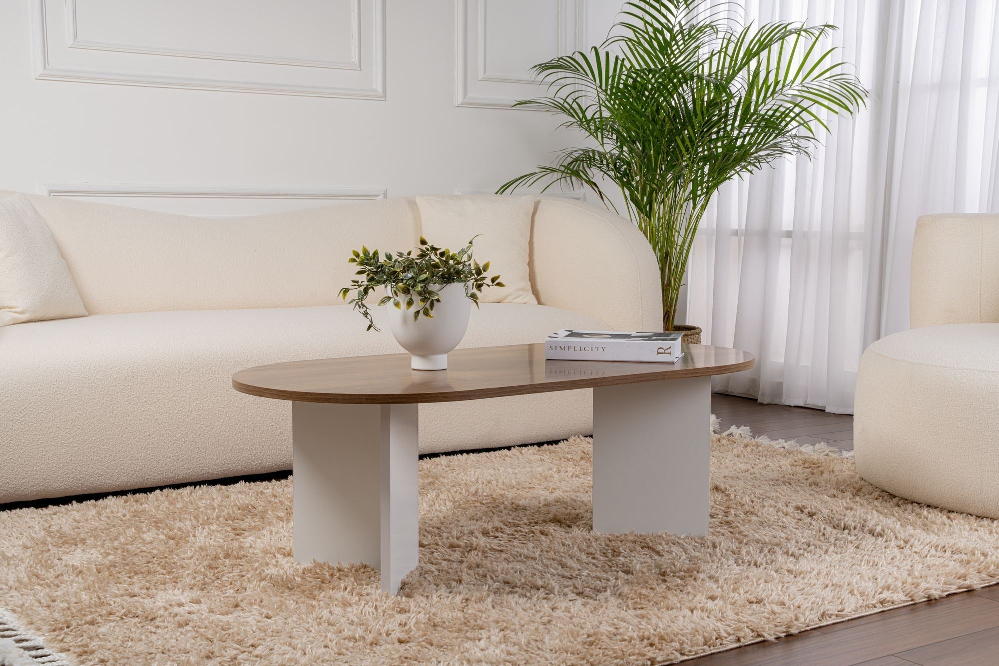 Stolić za kavu Sable - Walnut, White | AG-vitahome.hr