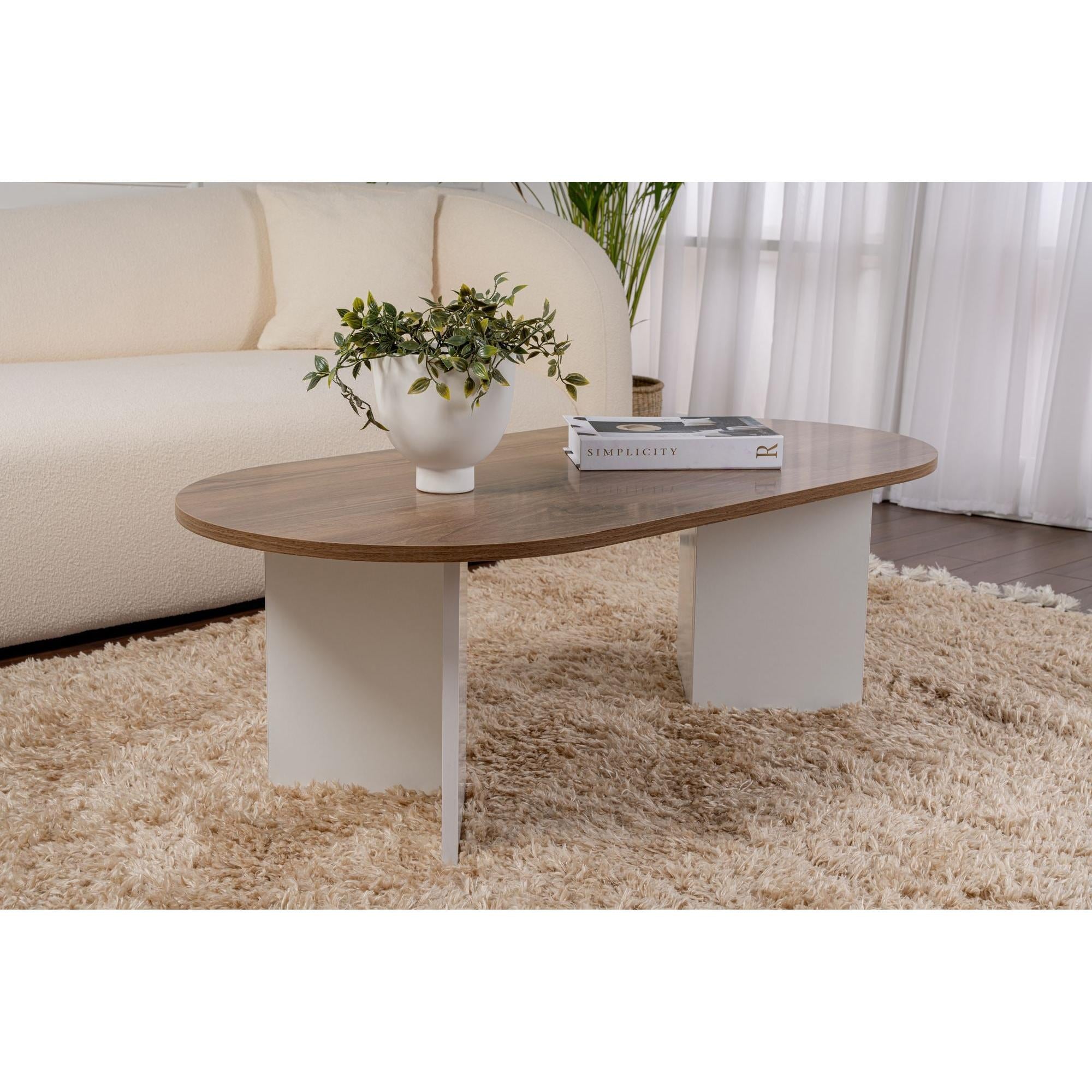 Stolić za kavu Sable - Walnut, White | AG-vitahome.hr