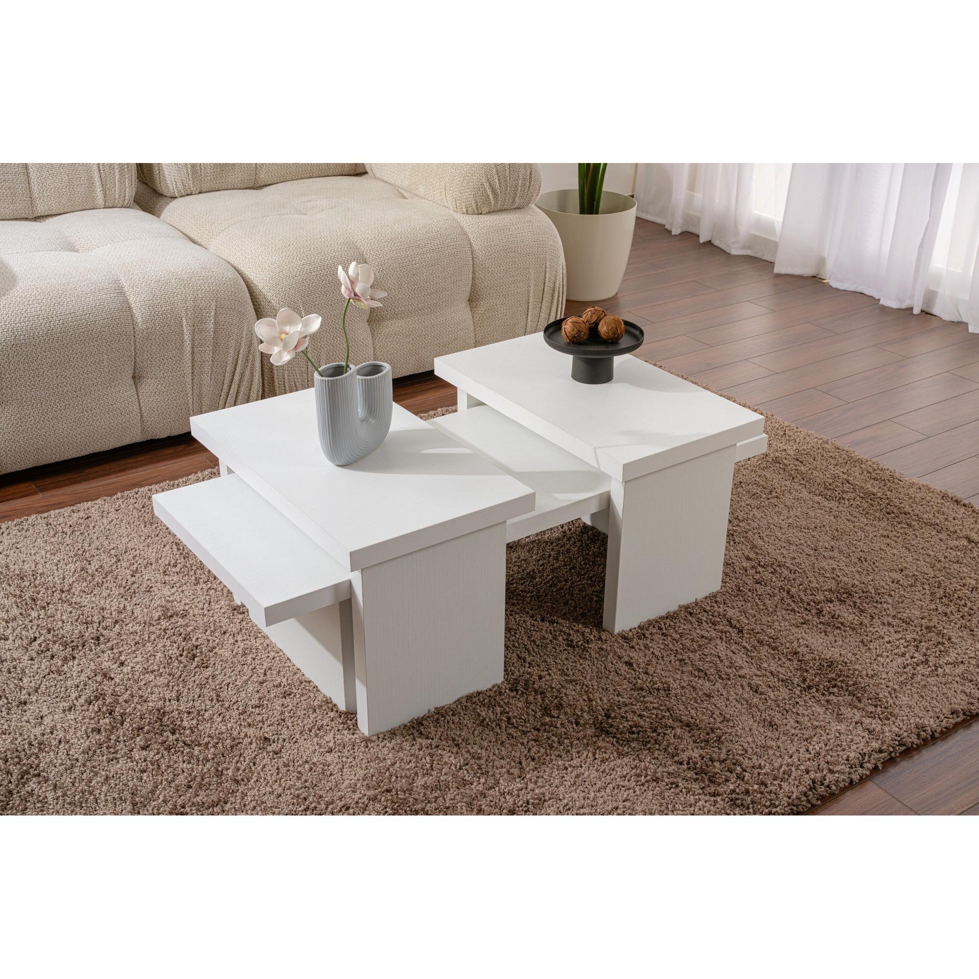 Stolić za kavu Sanctuary - Wood White | AG-vitahome.hr