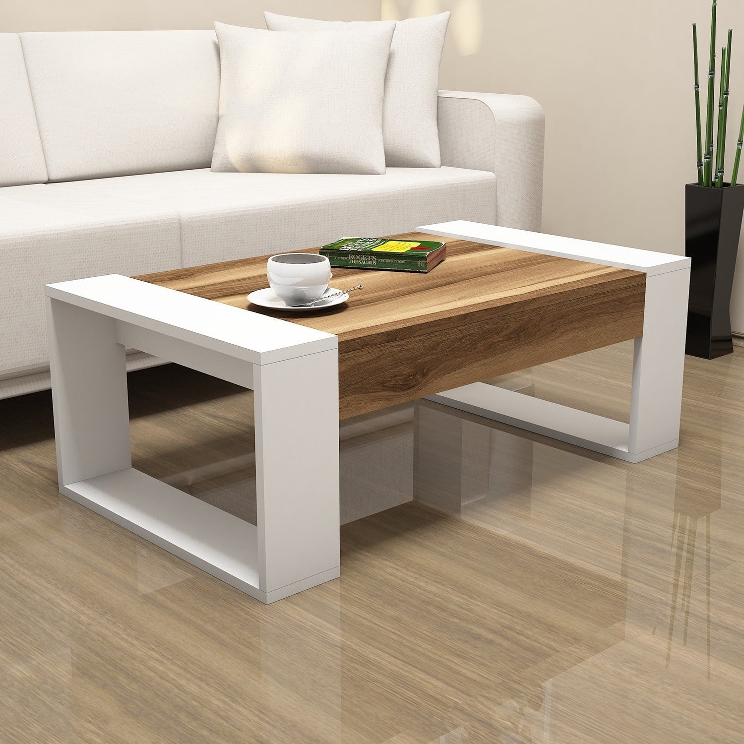 Stolić za kavu Venüs - Walnut, White | AG-vitahome.hr