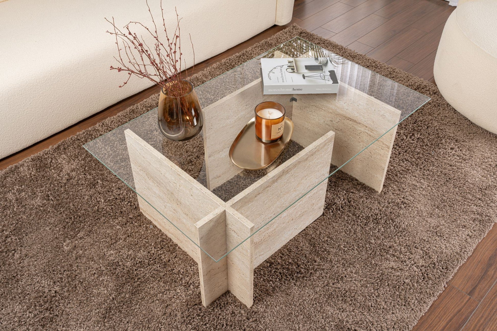 Stolić za kavu Vetrino - Travertine | AG-vitahome.hr