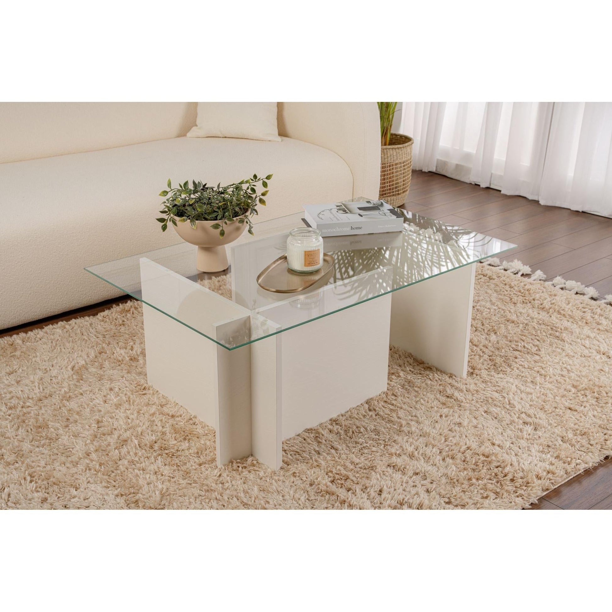 Stolić za kavu Vetrino - Wooden White | AG-vitahome.hr
