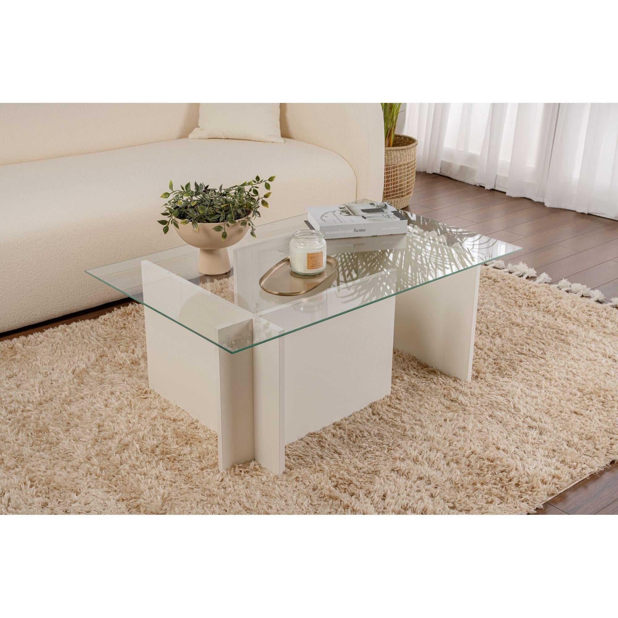 Stolić za kavu Vetrino - Wooden White | AG-vitahome.hr