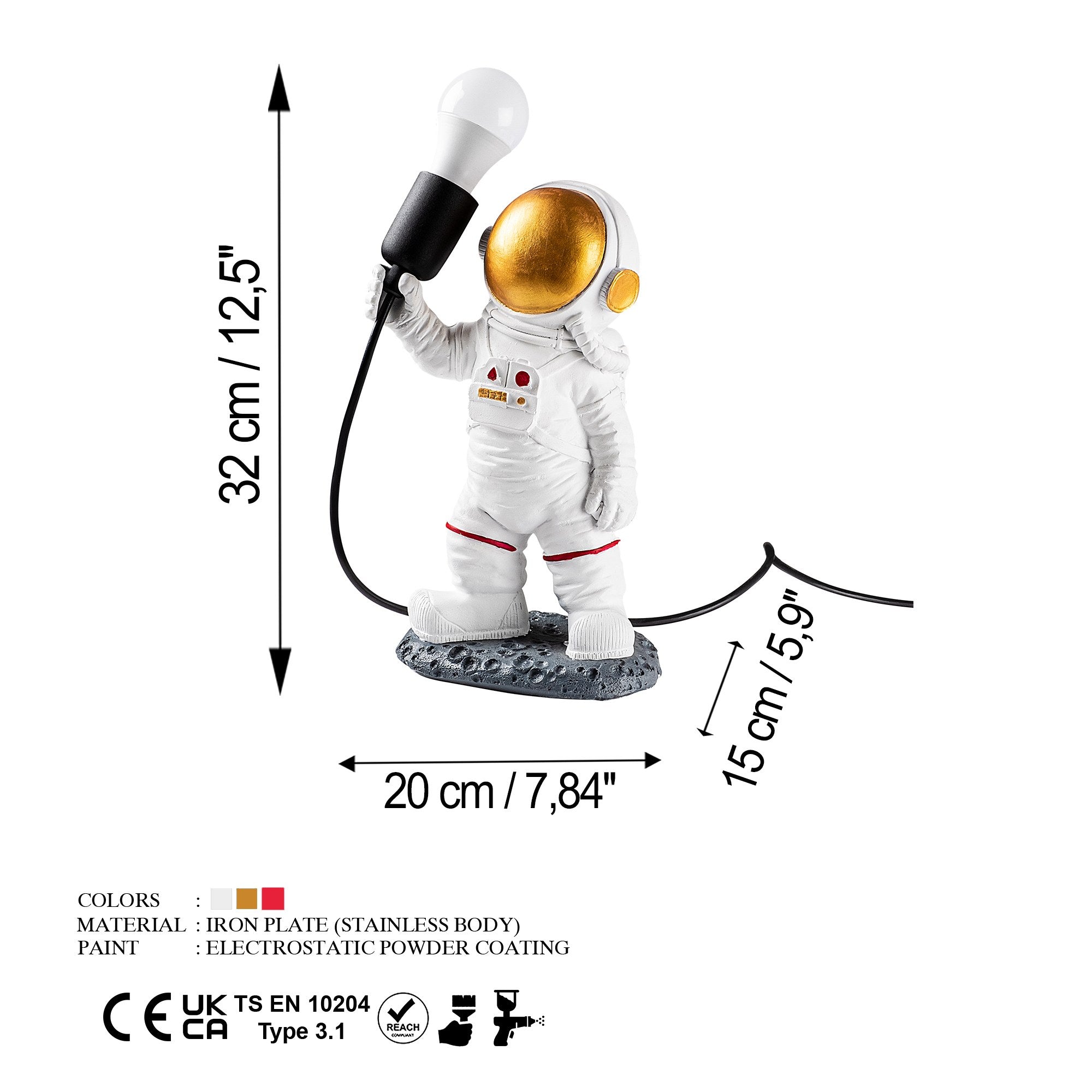 Stolna lampa Astronaut - 1 | AG-vitahome.hr