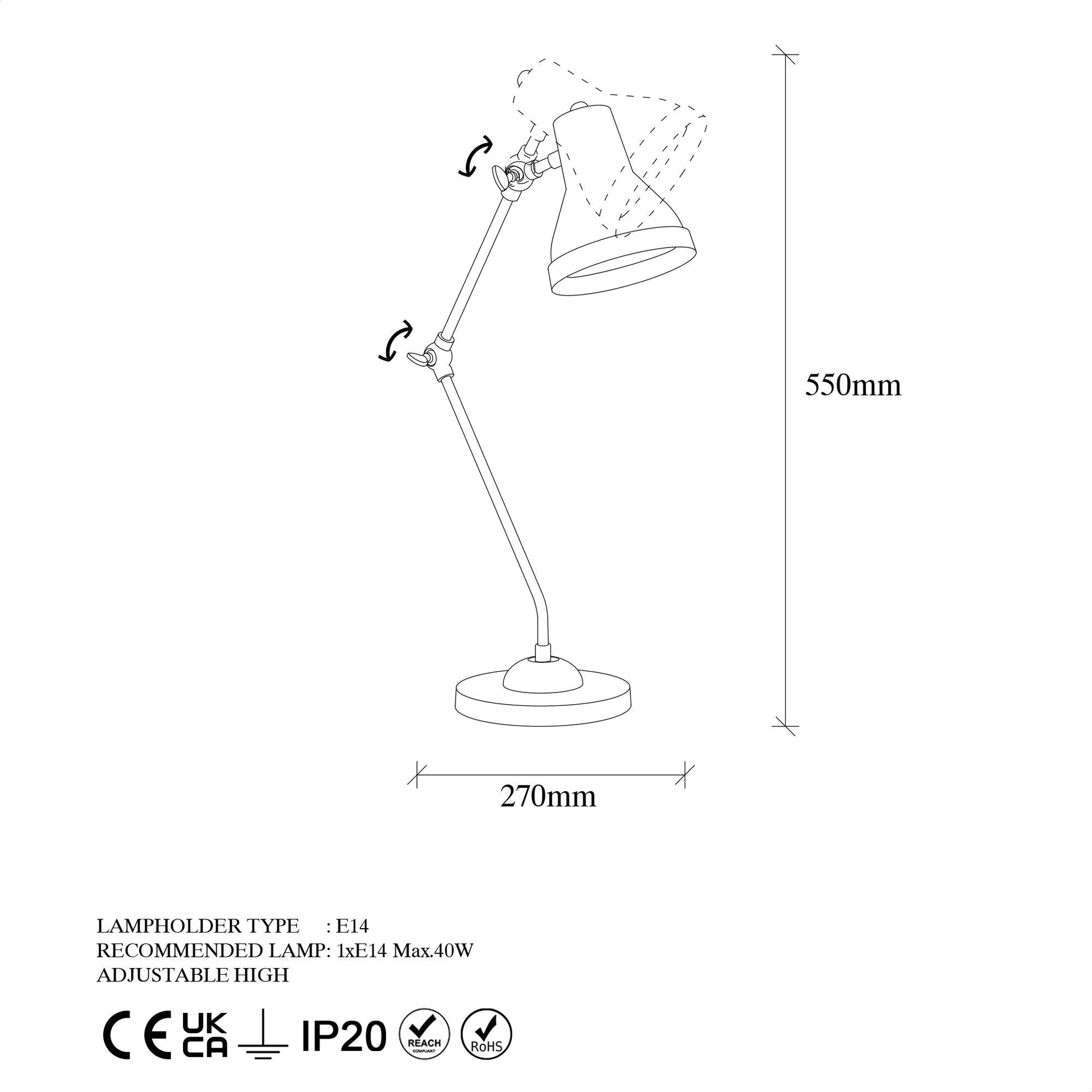 Stolna lampa Mixed - 11505 | AG-vitahome.hr