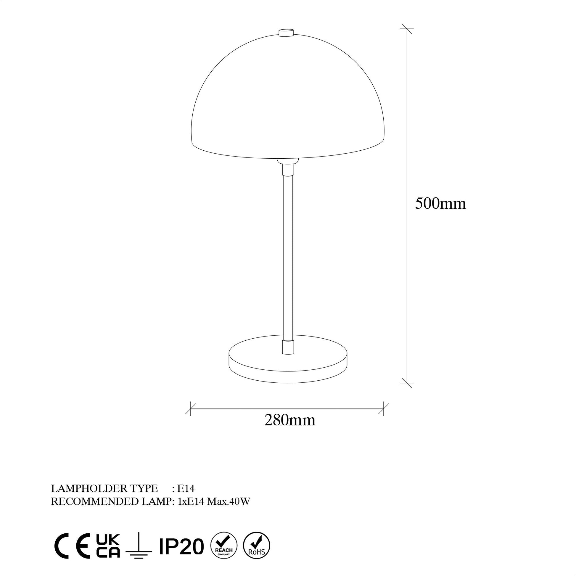 Stolna lampa Varzan - 10857 | AG-vitahome.hr