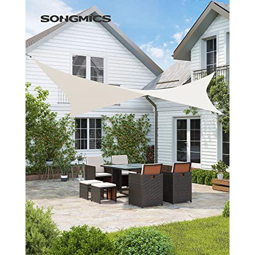 Sunčano jedro 2 x 3 m, vodootporna s 93% UV zaštite, bijele boje | SONGMICS-vitahome.hr