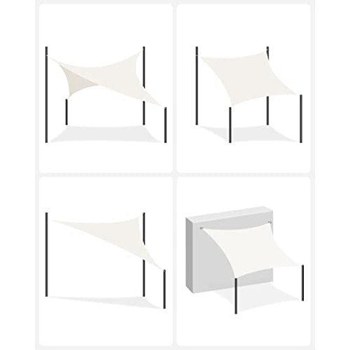 Sunčano jedro 2 x 3 m, vodootporna s 93% UV zaštite, bijele boje | SONGMICS-vitahome.hr