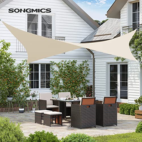 Sunčano jedro 2 x 3m, otporna na vremenske uvjete, UV zaštita, bež boje | SONGMICS-vitahome.hr
