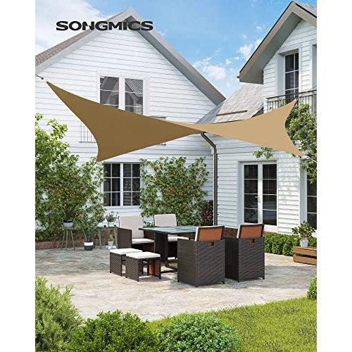 Sunčano jedro 3 x 4 m, vodootporna s 93% UV zaštite, boje pijeska | SONGMICS-vitahome.hr