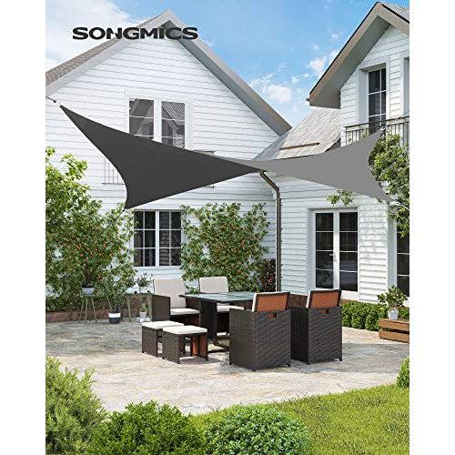 Sunčano jedro 3 x 4 m, vodootporna s 93% UV zaštite,dimno sive boje | SONGMICS-vitahome.hr