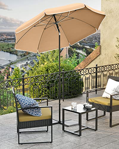 Suncobran 200 cm, UPF 50+ zaštita od sunca, bez postolja – taupe