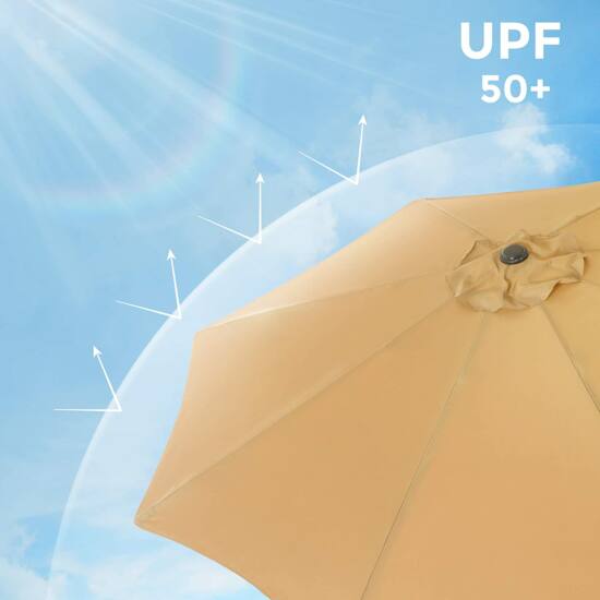 Suncobran, O 300 cm, vrtni suncobran, UV zaštita do UPF 50+ (držač nije uključen) | SONGMICS-vitahome.hr