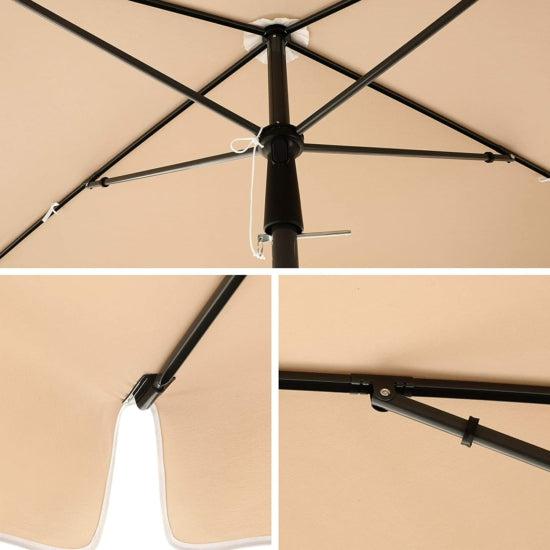 Suncobran pravokutnog oblika s UV zaštitom 50+, 240 x 125 cm-SONGMICS-Vita Home