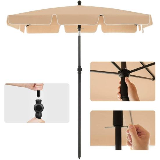 Suncobran pravokutnog oblika s UV zaštitom 50+, 240 x 125 cm-SONGMICS-Vita Home
