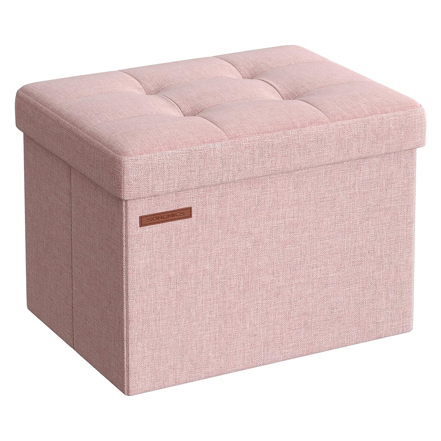 Tabure s prostorom za pohranu, 31 x 41 x 31 cm, ružičaste boje | SONGMICS-vitahome.hr